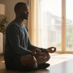 Man meditating Image